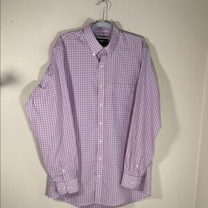 Kirkland Signature Men's Checkered Shirt - Red and White